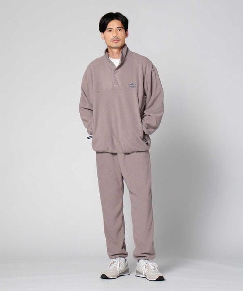 CAMP7(キャンプセブン)の「【CAMP7】抗菌防臭ハーフスナップフリーストレーナー(スウェット・メンズ・オフホワイト/ブラック/グレー・M/L/XL)」の10枚目の写真