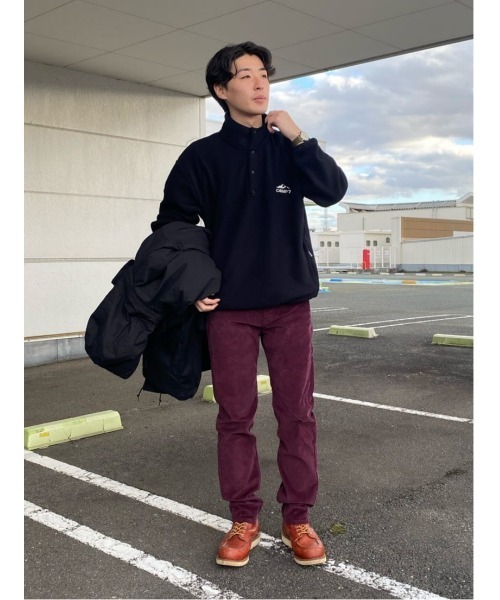 CAMP7(キャンプセブン)の「【CAMP7】抗菌防臭ハーフスナップフリーストレーナー(スウェット・メンズ・オフホワイト/ブラック/グレー・M/L/XL)」の22枚目の写真