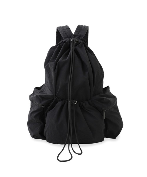VICKY(ビッキー)の「【KOREAN ITEM】防水防汚巾着リュック(バックパック/リュック・レディース・ブラック/オフホワイト・FREE)」の8枚目の写真