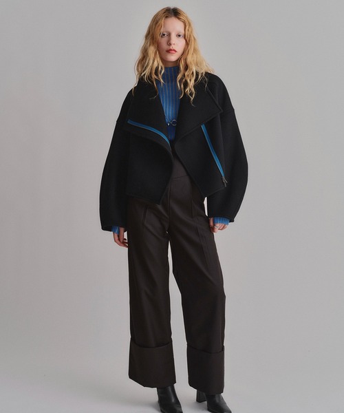 led.tokyo(レッドトウキョウ)の「【led.tokyo】HIGH WAIST SLACKS PT(スラックス・レディース・ブラック/ブラウン・2/1)」の3枚目の写真