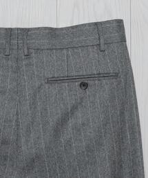 【H BEAUTY&YOUTH】グレー ストライプ 2プリーツワイドスラックス 79970702_18_d_215.jpg