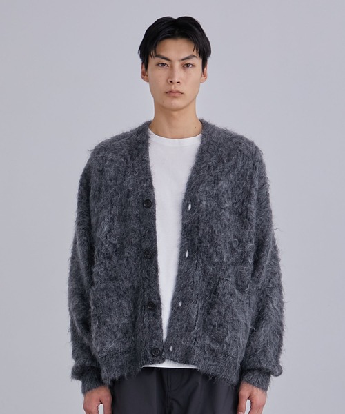 UNITED TOKYO(ユナイテッドトウキョウ)の「ウェーブニットカーディガン(ニット/セーター・メンズ・ブラック/カーキ・FREE)」の8枚目の写真
