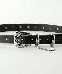 JieDa ジエダ ウエスタン ベルト 黒 牛革 belt ウエスタンベルト　革 WESTERN BELT | JieDa