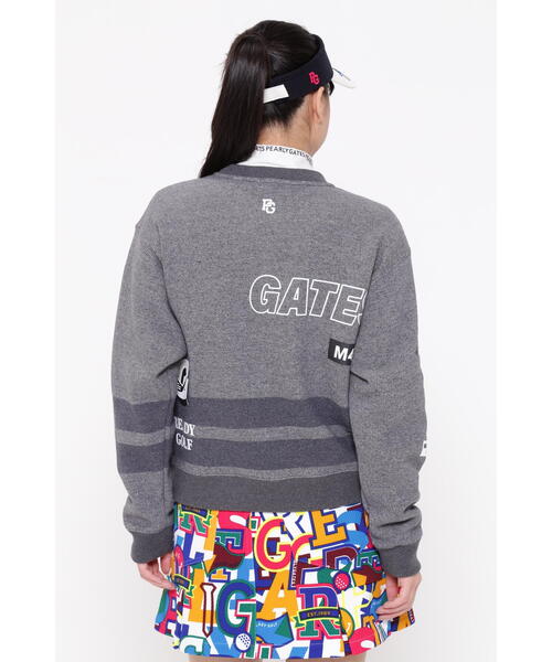 PEARLY GATES（パーリーゲイツ）の「タンデム裏毛ボーダー クルー