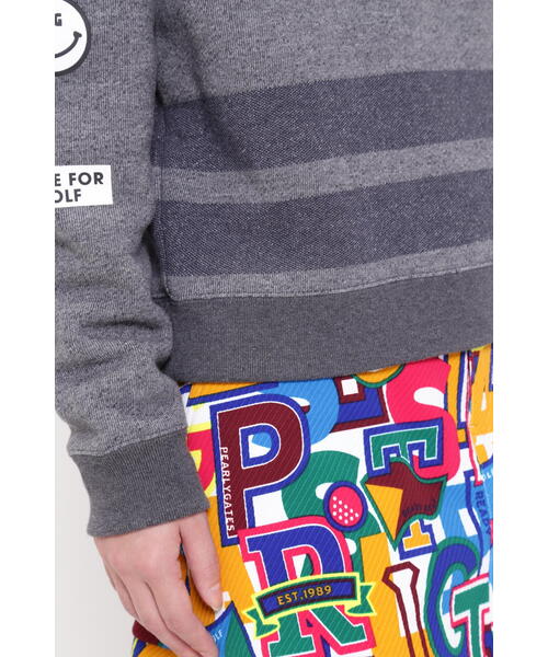 PEARLY GATES（パーリーゲイツ）の「タンデム裏毛ボーダー クルー