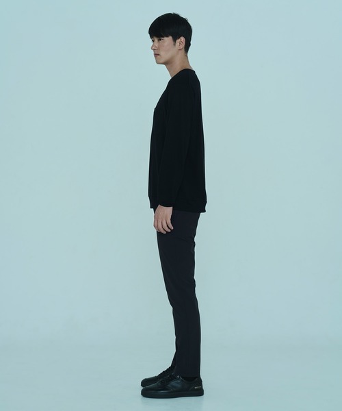 DUNLOP REFINED(ダンロップリファインド)の「【DUNLOP REFINED】SUPER100’S 2/72WOOL WASHABLE POCKET TEE(Tシャツ/カットソー・メンズ・ブラック/チャコール/ベージュ・XL/M/L)」の11枚目の写真