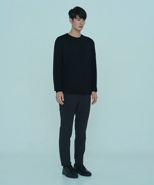 DUNLOP REFINED(ダンロップリファインド)の「【DUNLOP REFINED】SUPER100’S 2/72WOOL WASHABLE POCKET TEE(Tシャツ/カットソー・メンズ・ブラック/チャコール/ベージュ・XL/M/L)」の15枚目の写真