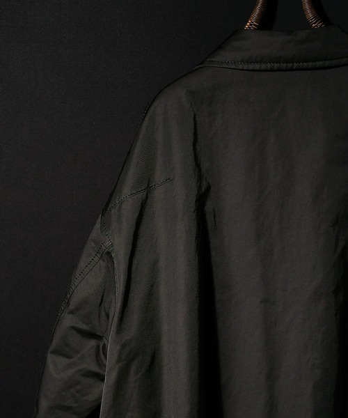 NUMBER (N)INE（ナンバーナイン）の「NUMBER (N)INE/ナンバーナイン SLIGHT SHEEN TWILL COACH JACKET（ナイロンジャケット・メンズ・ブラック/ライトグレー系・3/4/2）」の17枚目の写真