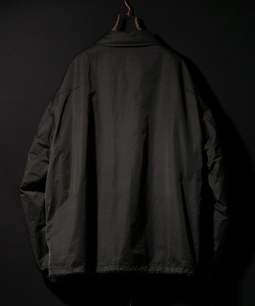NUMBER (N)INE（ナンバーナイン）の「NUMBER (N)INE/ナンバーナイン SLIGHT SHEEN TWILL COACH JACKET（ナイロンジャケット・メンズ・ブラック/ライトグレー系・3/4/2）」の18枚目の写真