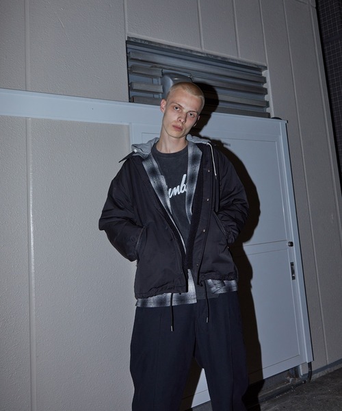 NUMBER (N)INE（ナンバーナイン）の「NUMBER (N)INE/ナンバーナイン SLIGHT SHEEN TWILL COACH JACKET（ナイロンジャケット・メンズ・ブラック/ライトグレー系・3/4/2）」の5枚目の写真