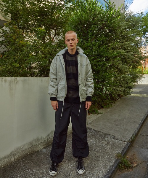 NUMBER (N)INE（ナンバーナイン）の「NUMBER (N)INE/ナンバーナイン SLIGHT SHEEN TWILL COACH JACKET（ナイロンジャケット・メンズ・ブラック/ライトグレー系・3/4/2）」の7枚目の写真