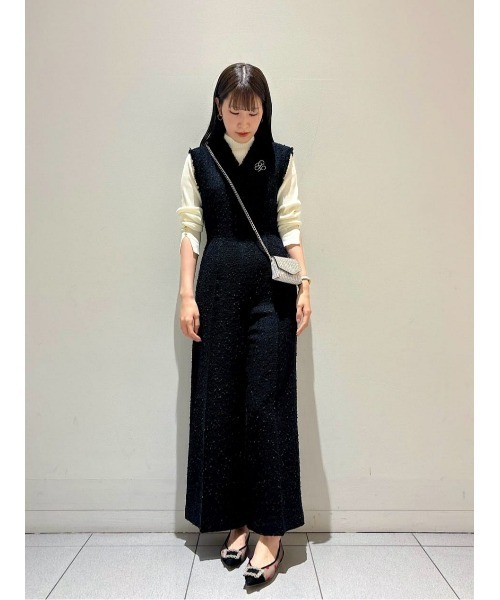 セール】【LOULOU WILLOUGHBY】パピヨンツイードオールインワン