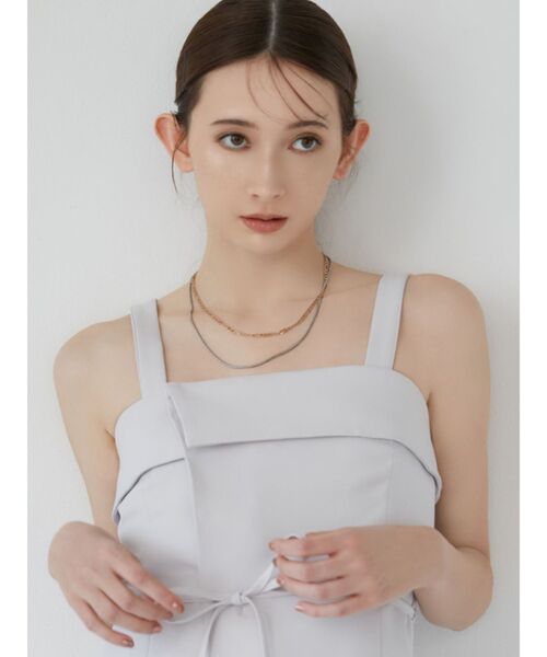 MURUA（ムルーア）の「ミックスチェーンネックレス（ネックレス・レディース・ゴールド/シルバー・FREE）」の4枚目の写真