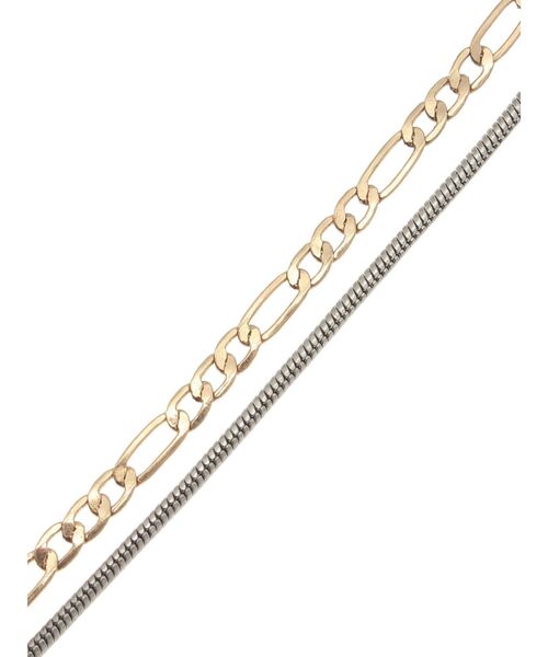 MURUA（ムルーア）の「ミックスチェーンネックレス（ネックレス・レディース・ゴールド/シルバー・FREE）」の9枚目の写真