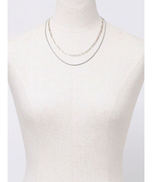 MURUA（ムルーア）の「ミックスチェーンネックレス（ネックレス・レディース・ゴールド/シルバー・FREE）」の11枚目の写真