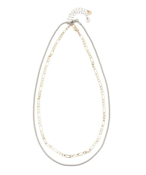 MURUA（ムルーア）の「ミックスチェーンネックレス（ネックレス・レディース・ゴールド/シルバー・FREE）」の13枚目の写真