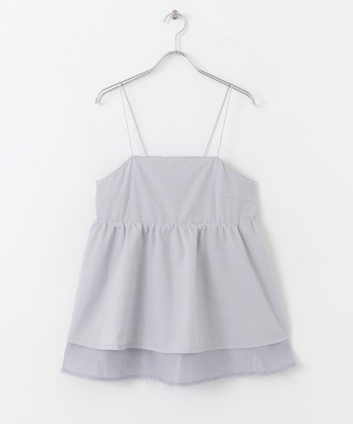 HEYUMM（ヘユム）の「ジャガードフリンジキャミソールトップ（キャミソール・レディース・アイボリー/ラベンダー/ブラック・ONE）」の21枚目の写真