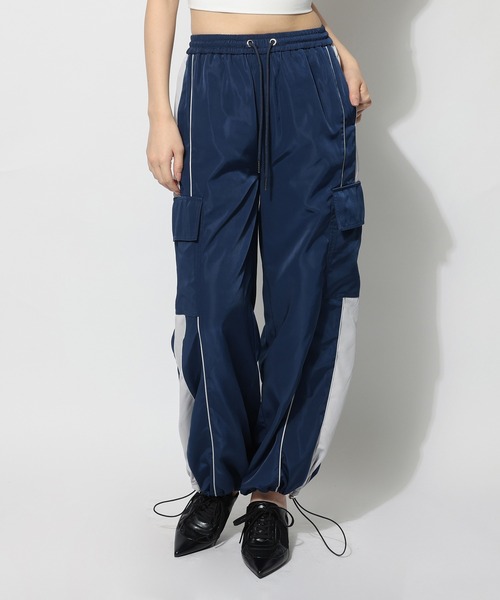 SPIRALGIRL（スパイラルガール）の「バイカラーカーゴパンツ（カーゴパンツ・レディース・グレー/ネイビー/ホワイト・FREE）」の22枚目の写真