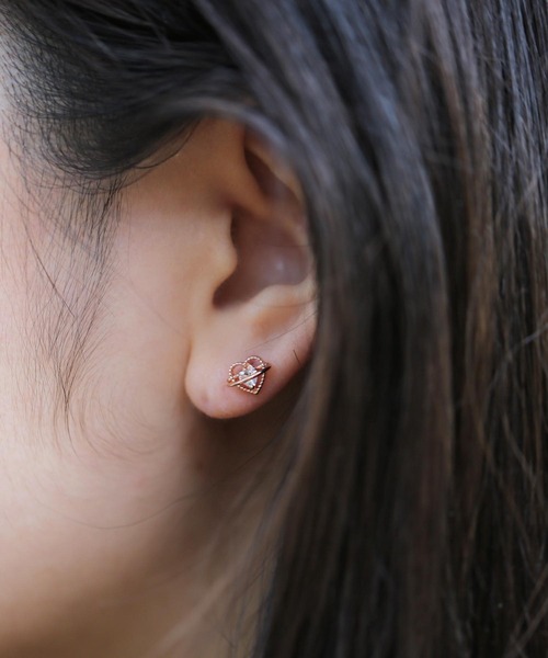 tone(トーン)の「【Peony/ピオニー】/サージカルステンレス 2種ハートモチーフピアス(ピアス(両耳用)・レディース・ゴールド系1/ゴールド系2/シルバー系2/その他2/その他1/シルバー系1・FREE)」の7枚目の写真