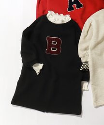 apres les cours（アプレレクール）の「レイヤード風アルファベットロゴワンピース（ワンピース・キッズ）」
