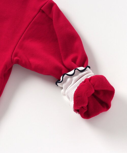 apres les cours（アプレレクール）の「レイヤード風アルファベットロゴワンピース（ワンピース・キッズ・ブラック/アイボリー/レッド・90/100/110/120/80/130/140）」の11枚目の写真