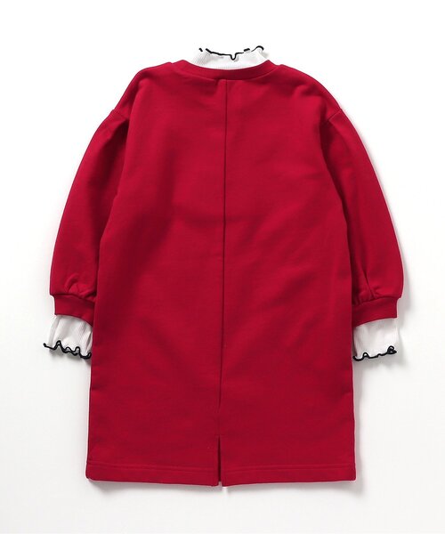 apres les cours（アプレレクール）の「レイヤード風アルファベットロゴワンピース（ワンピース・キッズ・ブラック/アイボリー/レッド・90/100/110/120/80/130/140）」の19枚目の写真