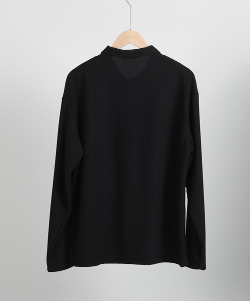 aimoha(アイモハ)の「aimoha men SIMPLE POLO SHIRT ハーフボタン 長袖 ポロシャツ(ポロシャツ・メンズ・ダークグレー/ホワイト/ブラック/カーキ・LARGE/X-LARGE/XX-LARGE/XXX-LARGE)」の8枚目の写真