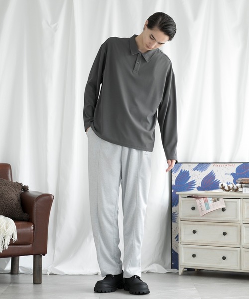 aimoha(アイモハ)の「aimoha men SIMPLE POLO SHIRT ハーフボタン 長袖 ポロシャツ(ポロシャツ・メンズ・ダークグレー/ホワイト/ブラック/カーキ・LARGE/X-LARGE/XX-LARGE/XXX-LARGE)」の11枚目の写真