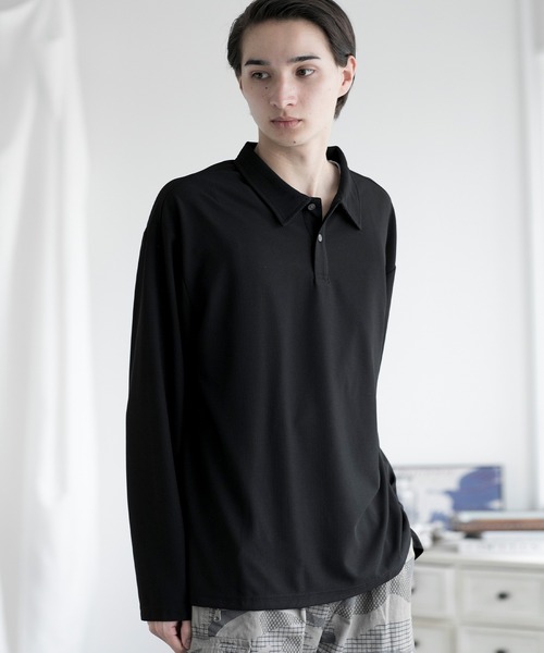 aimoha(アイモハ)の「aimoha men SIMPLE POLO SHIRT ハーフボタン 長袖 ポロシャツ(ポロシャツ・メンズ・ダークグレー/ホワイト/ブラック/カーキ・LARGE/X-LARGE/XX-LARGE/XXX-LARGE)」の19枚目の写真