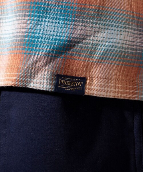 大人気❗️PENDLETON プルオーバー チェック ネルシャツ M ブラウン系 大人気❗️PENDLETON プルオーバー チェック ネルシャツ M ブラウン系