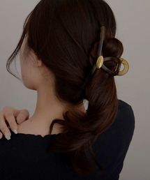 【LES CLEIAS】べっ甲クリップバレッタ LES CLEIAS】べっ甲クリップバレッタ ヘアアクセサリー