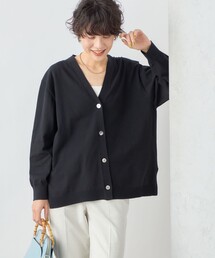 コットンVネックカーディガン