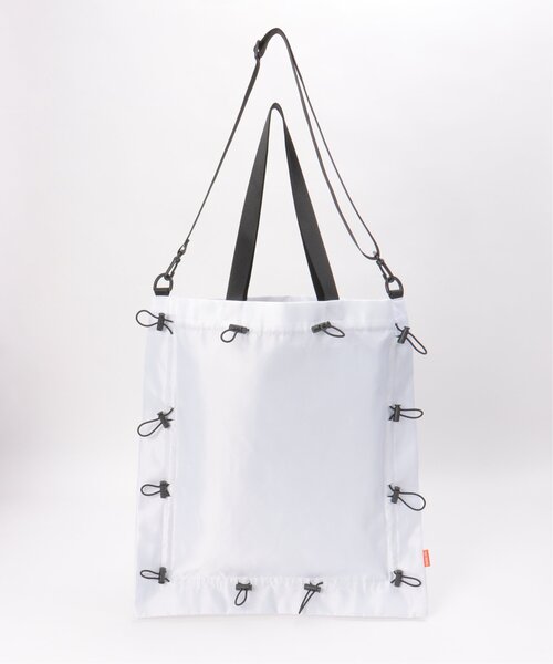 VENCEEXCHANGE(ヴァンスエクスチェンジ)の「ドローコードナイロン2WAYトートバッグ(トートバッグ・メンズ・ホワイト/オレンジ系/ブラック・フリー)」の13枚目の写真