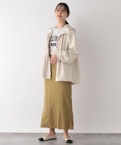 GLOBAL WORK（グローバルワーク）の「撥水軽やかマンパ/975889（マウンテンパーカー・レディース・カーキ/ベージュ/ブラック/アイボリー・M/L）」の6枚目の写真