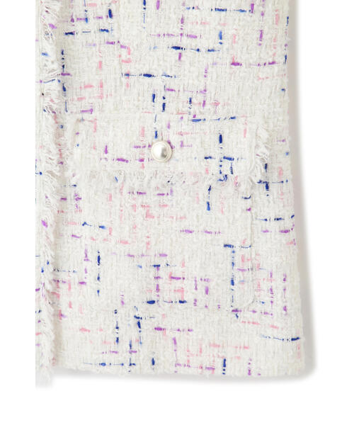 JILL STUART（ジルスチュアート）の「◆カラーツイードジレ（ベスト・レディース・ホワイト/ネイビー・SMALL/MEDIUM）」の13枚目の写真