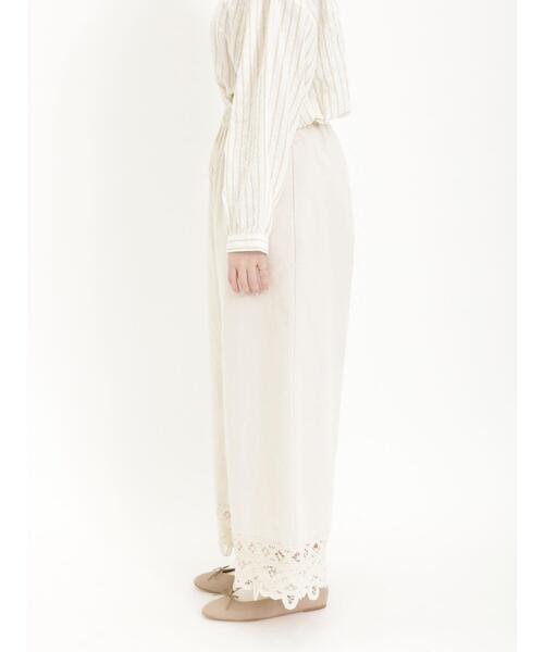 Samansa Mos2（サマンサ モスモス）の「裾バテンレースストレートパンツ（その他パンツ・レディース・キナリ/ブラック/ベージュ・F）」の20枚目の写真