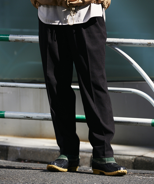 JOURNAL STANDARD relume（ジャーナルスタンダード　レリューム）の「サイドメランジ イージーパンツ（スラックス・メンズ・ブラック/ブラックミックス/ベージュ系その他・MEDIUM/LARGE）」の7枚目の写真