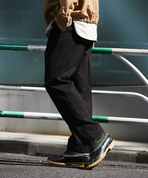 JOURNAL STANDARD relume（ジャーナルスタンダード　レリューム）の「サイドメランジ イージーパンツ（スラックス・メンズ・ブラック/ブラックミックス/ベージュ系その他・MEDIUM/LARGE）」の9枚目の写真