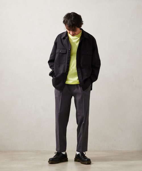 JOURNAL STANDARD relume（ジャーナルスタンダード　レリューム）の「サイドメランジ イージーパンツ（スラックス・メンズ・ブラック/ブラックミックス/ベージュ系その他・MEDIUM/LARGE）」の18枚目の写真