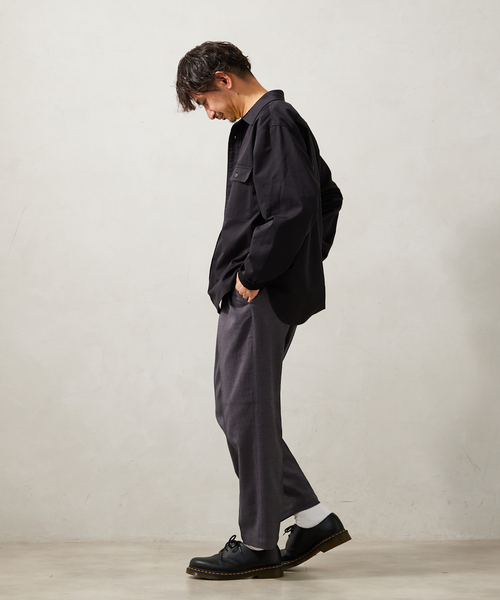 JOURNAL STANDARD relume（ジャーナルスタンダード　レリューム）の「サイドメランジ イージーパンツ（スラックス・メンズ・ブラック/ブラックミックス/ベージュ系その他・MEDIUM/LARGE）」の19枚目の写真
