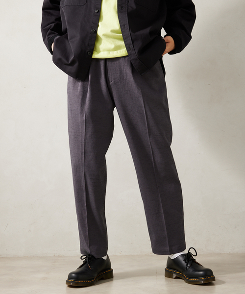 JOURNAL STANDARD relume（ジャーナルスタンダード　レリューム）の「サイドメランジ イージーパンツ（スラックス・メンズ・ブラック/ブラックミックス/ベージュ系その他・MEDIUM/LARGE）」の21枚目の写真