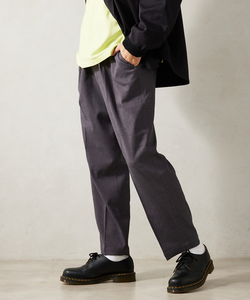 JOURNAL STANDARD relume（ジャーナルスタンダード　レリューム）の「サイドメランジ イージーパンツ（スラックス・メンズ・ブラック/ブラックミックス/ベージュ系その他・MEDIUM/LARGE）」の22枚目の写真
