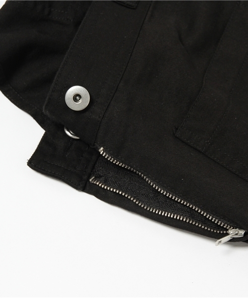 CIAOPANIC（チャオパニック）の「【Ciaopanic】　C/ツイルオーバーオール（サロペット/オーバーオール・レディース・ネイビー/ブラック・FREE）」の10枚目の写真