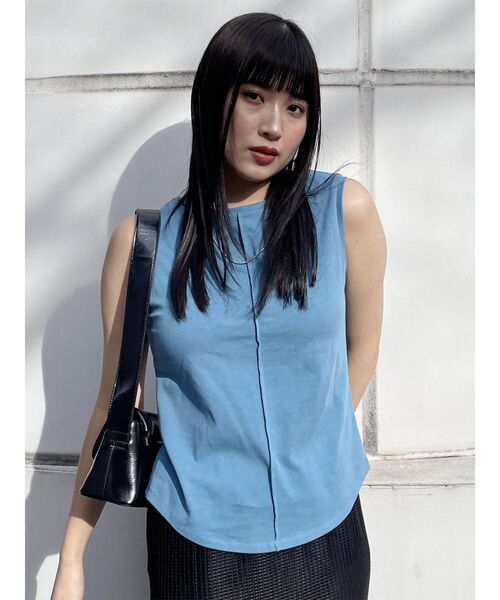 MURUA（ムルーア）の「2WAYコンパクトカットソー（タンクトップ・レディース・ホワイト/レッド/ブラック/グレー/ブルー・FREE）」の13枚目の写真