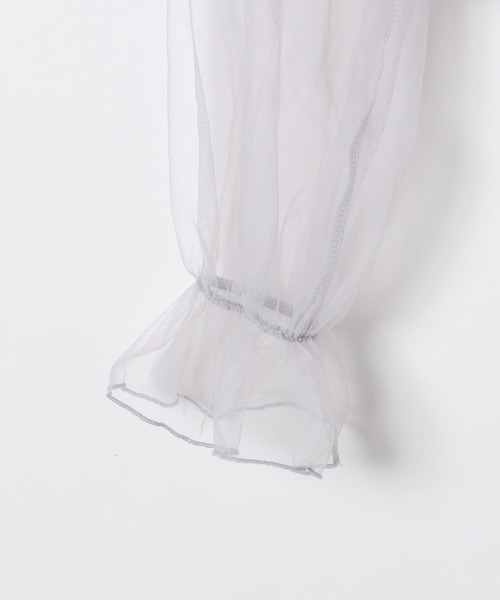 Heather（ヘザー）の「チュールオフショルブラウス　114166（シャツ/ブラウス・レディース・アイボリー/グレー/ブラック・FREE）」の14枚目の写真