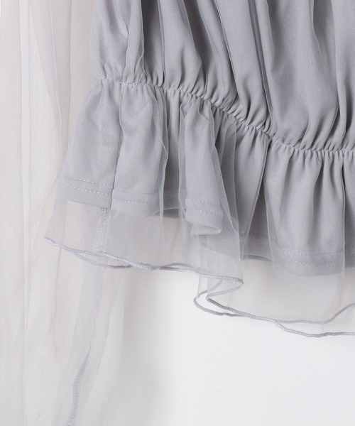 Heather（ヘザー）の「チュールオフショルブラウス　114166（シャツ/ブラウス・レディース・アイボリー/グレー/ブラック・FREE）」の15枚目の写真