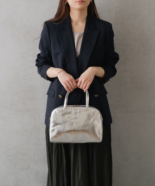 EARTH MADE（アースメイド）の「CANVAS BOSTON with POUCH ボストン（ボストンバッグ・レディース・シルバー/ブラック/Black/Silver・フリー）」の10枚目の写真