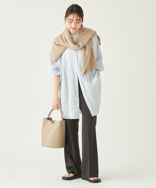 plage(プラージュ)の「Linen Dolman シャツ(シャツ/ブラウス・レディース・ホワイト/サックスブルー/アイボリー・FREE)」の21枚目の写真