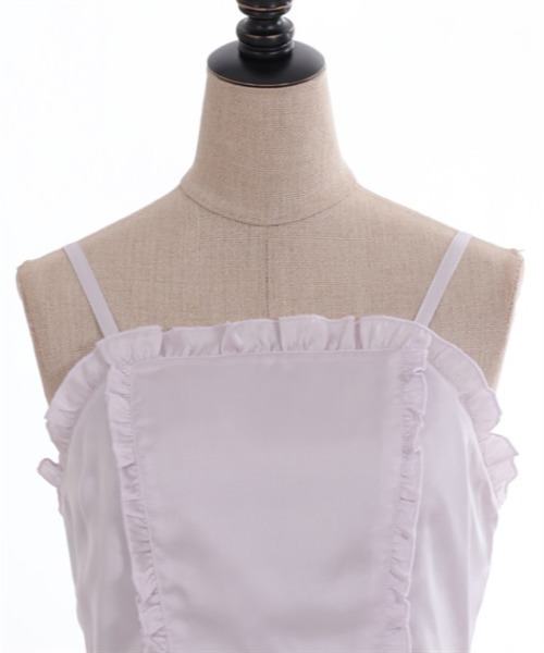 axes femme POETIQUE(アクシーズファムポエティック)の「レースアップロングキャミワンピース(ワンピース・レディース・ブルー/ピンク/ブラック・MEDIUM)」の20枚目の写真