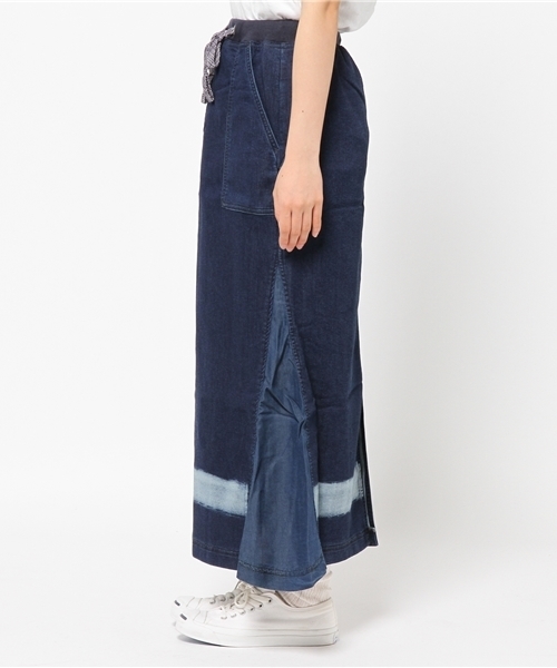 AS KNOW AS de base(アズノゥアズドゥバズ)の「(DE0741)止まれ!のSK(スカート・レディース・インディゴブルー/ブラック・FREE)」の6枚目の写真